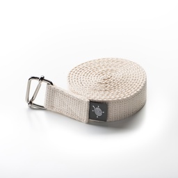 [st190x10] ​Yoga Belt Poona, white, 25mmx200cm, 10 pcs. in bag