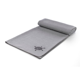 [blkt293] Yoga Blanket, light grey/anthracite, 150x200cm, woven logo