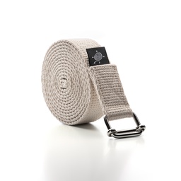 [st190] Yoga Belt Poona, white, 25mmx200cm